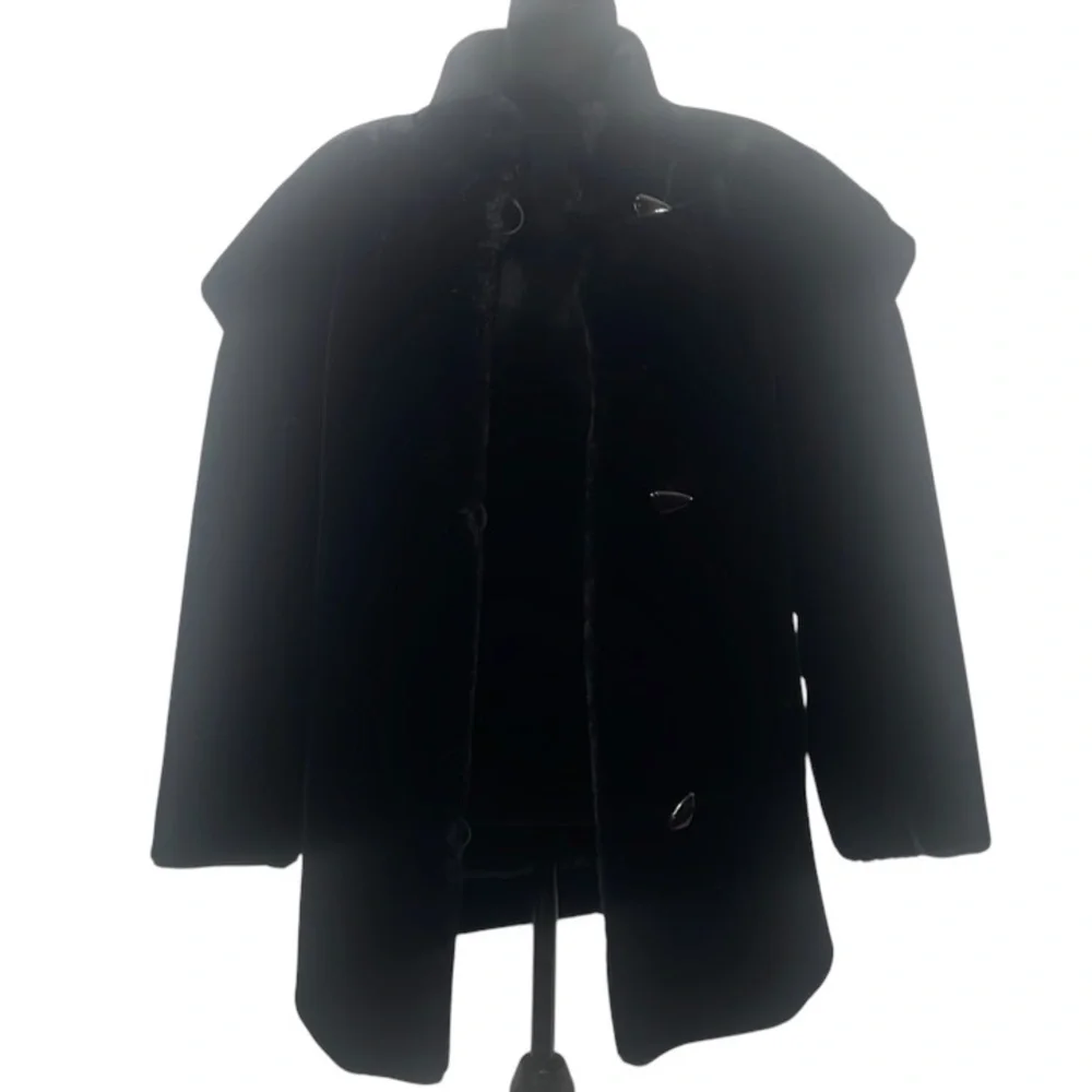 Vintage Sportowne Black Faux Fur Coat,Expressly for Dillards,size 6 - Picture 5 of 15